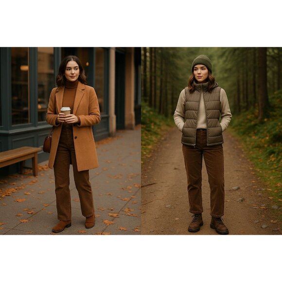 True Religion Wn Corduroy Pant Trendy Brown 32 Gorpcore Fall Espresso Monochrome - Picture 1 of 16